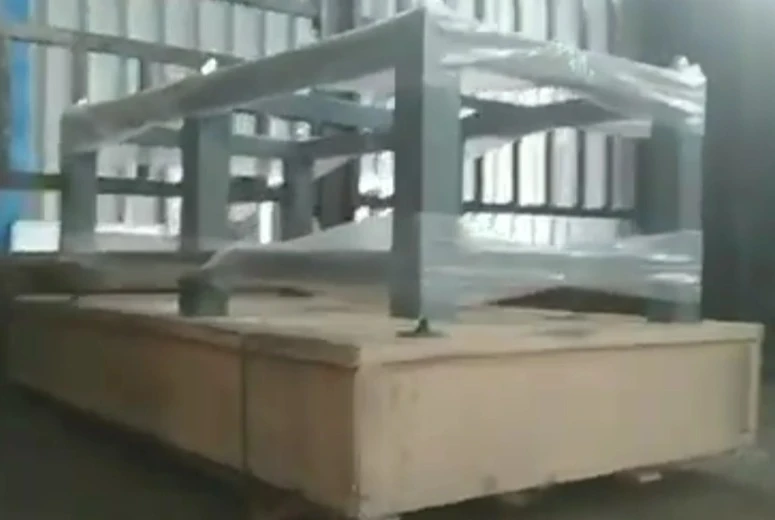 Envío de la plataforma de granito y el soporte